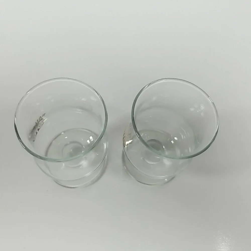 Vintage 2 Baileys Coffee On The Rocks Stemmed Glasses Shot Glasses Gold Script